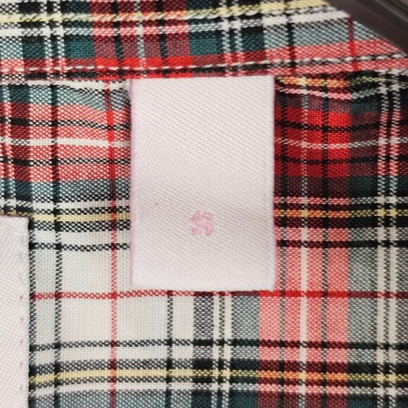 Mens‎ Fitted Red Plaid Farmer Workwear Outdoors Casual Fall Ann Mashburn S Shirt - Picture 8 of 15